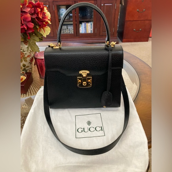 Gucci Handbags - Pre-Loved Authentic Vintage Gucci Leather Handbag